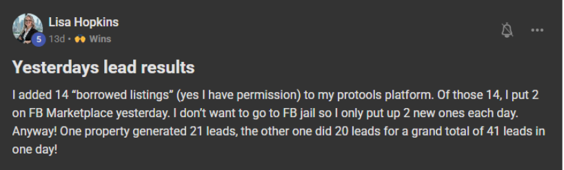 41 leads one day